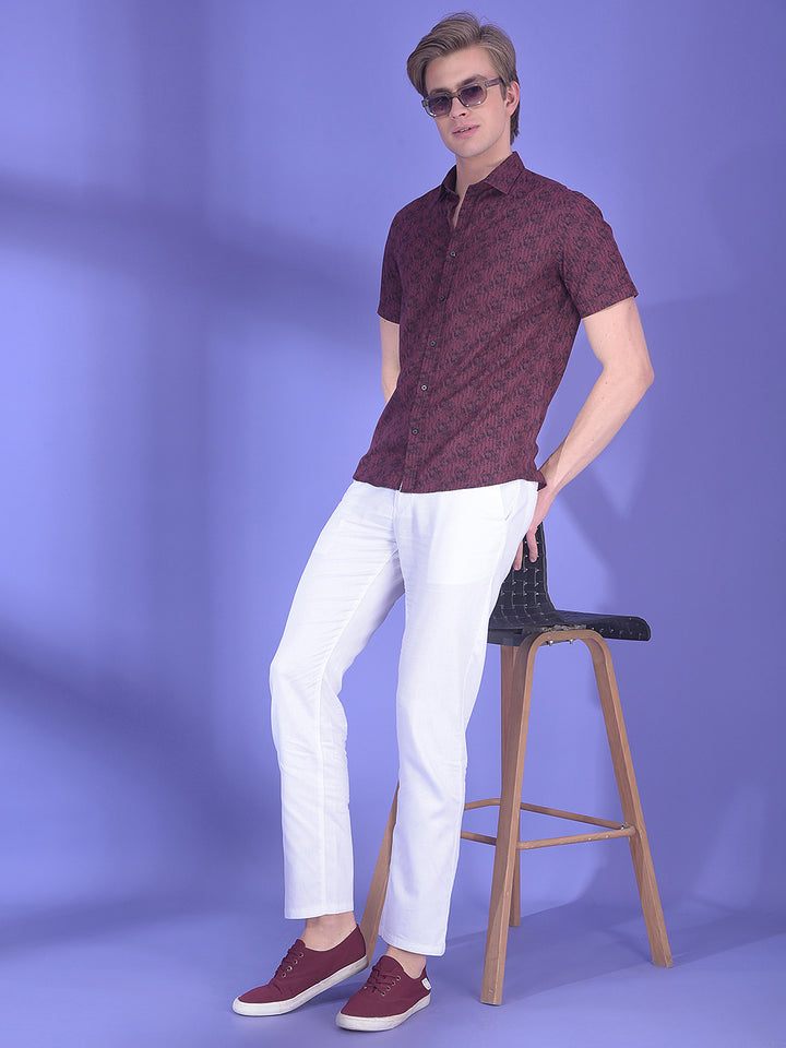 Tempest Wine Floral Print Shirt