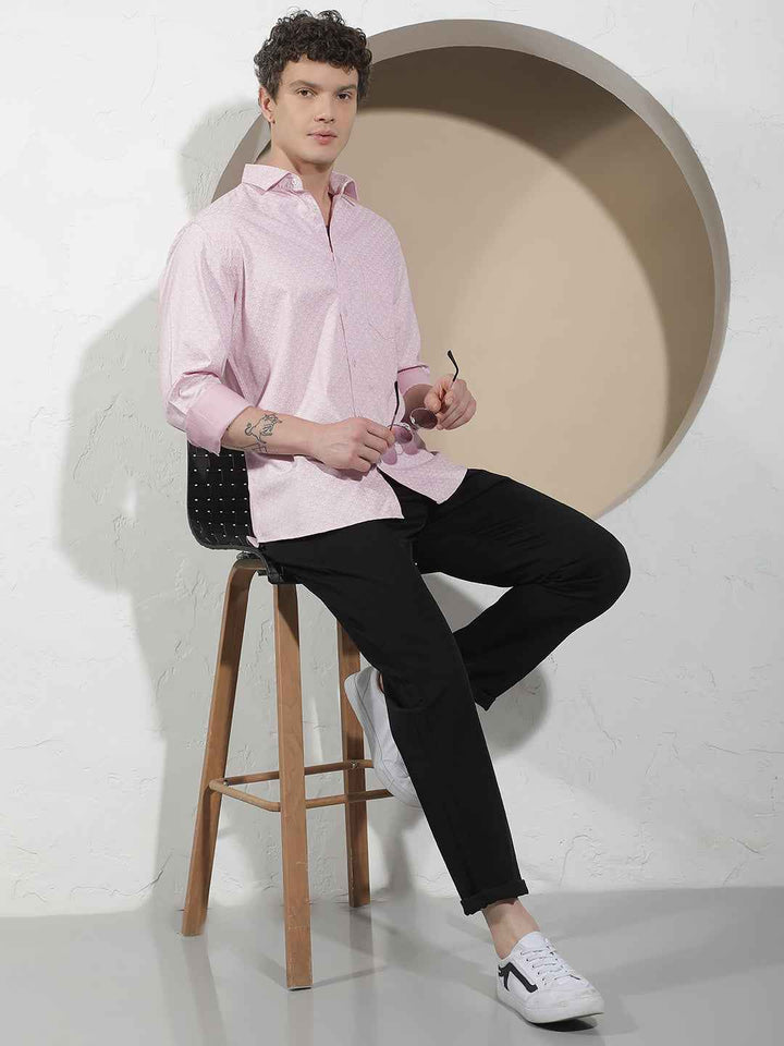 Pink Printed Shirt