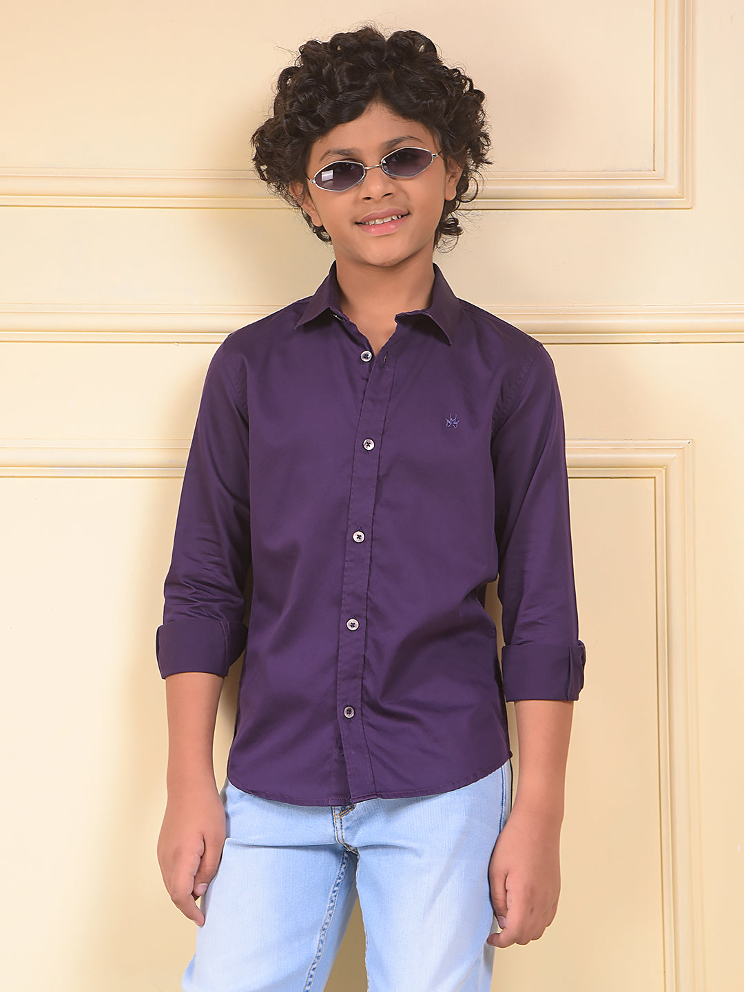 Purple 100% Cotton Shirt