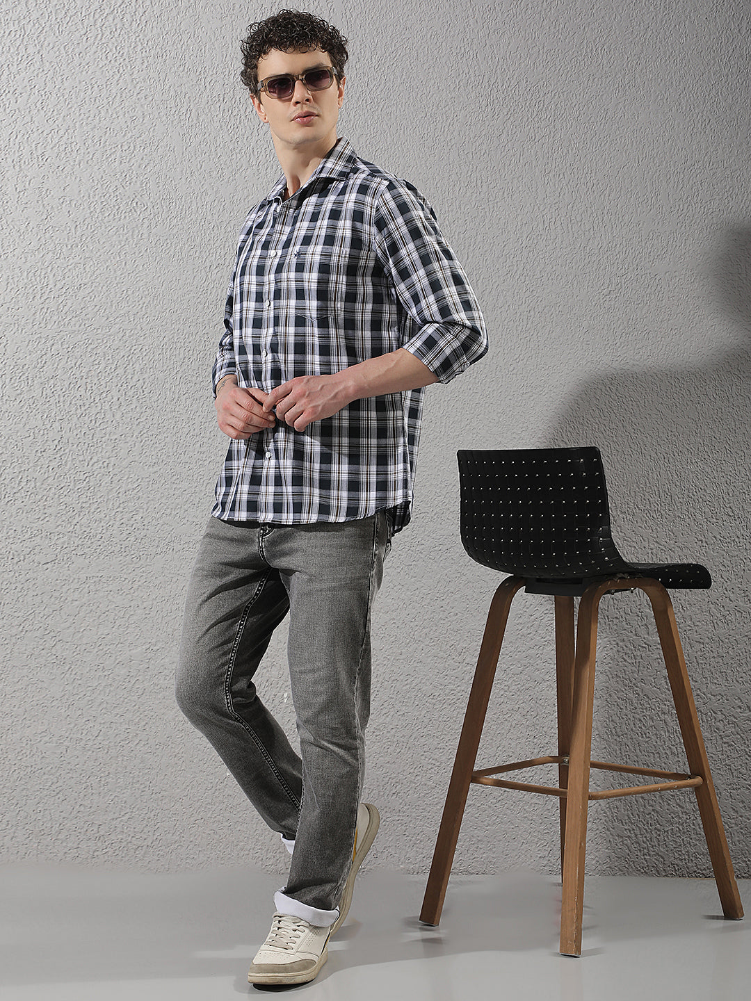 Chic Heather Grey Cotton Jeans