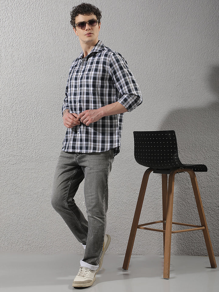 Chic Heather Grey Cotton Jeans