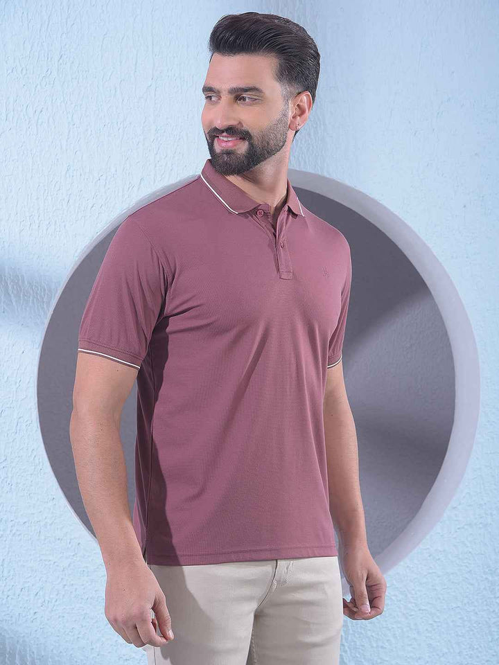 Bold Rose Pink Pique T-Shirt