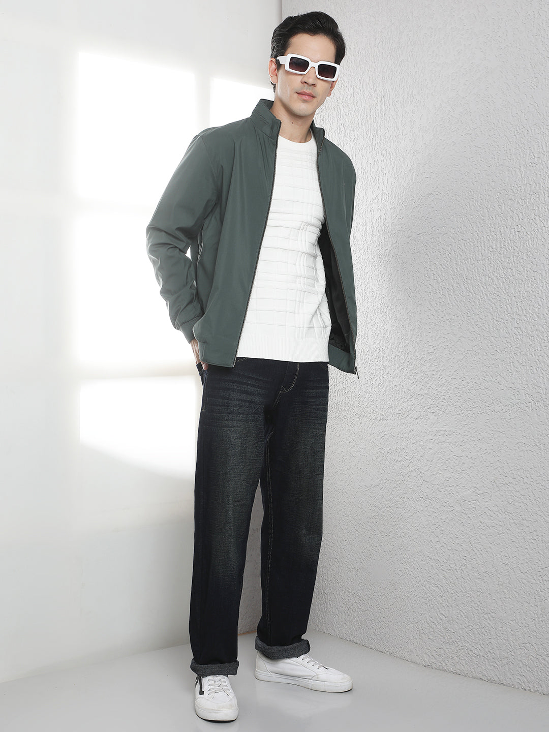 Essential Emerald Green Bomber Jacket