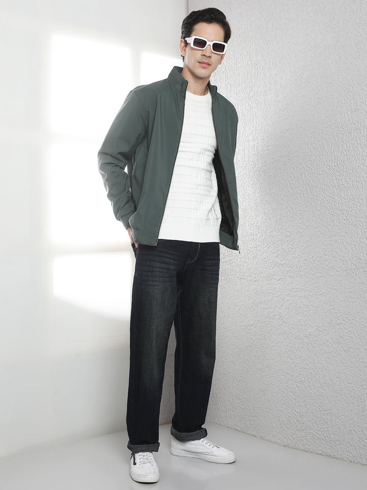 Essential Emerald Green Bomber Jacket