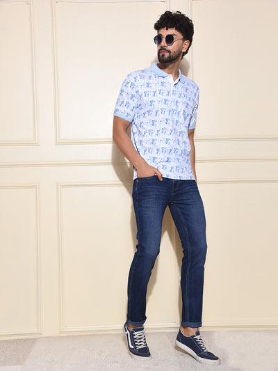 Sleek Cotton Blue Jeans