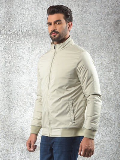 Flexible Beige Puffer Jacket