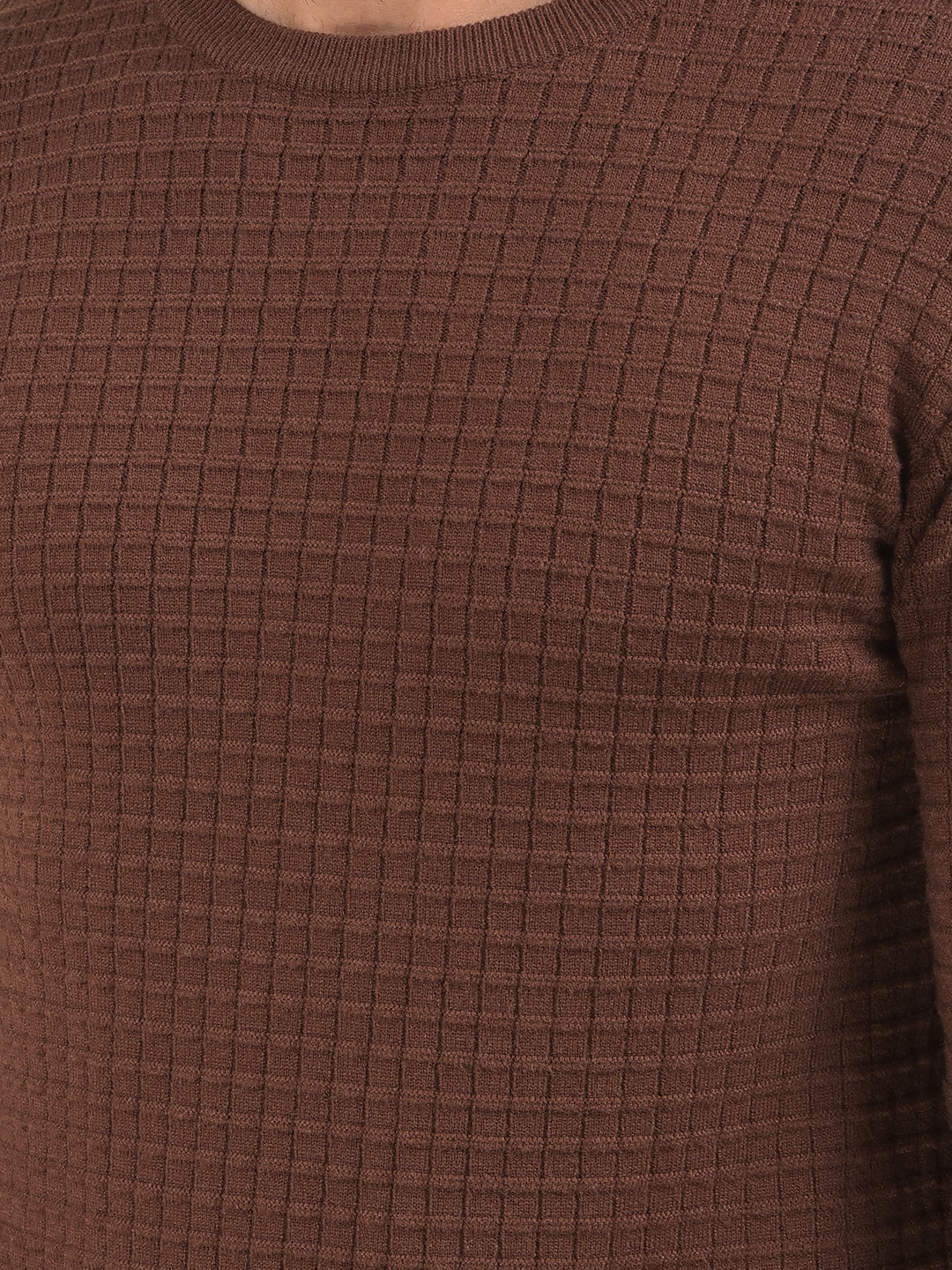Urban Brown Jacquard Sweater