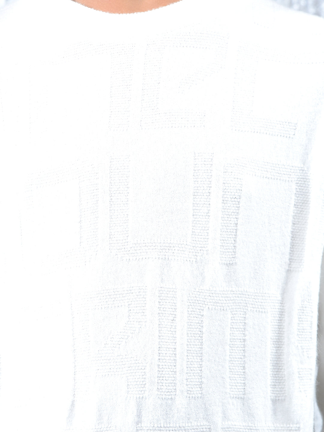 Off White Jacquard Sweater