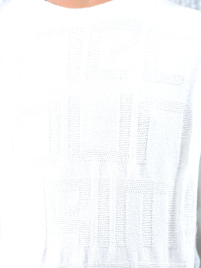 Off White Jacquard Sweater