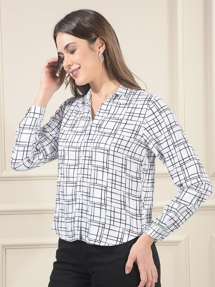 Relaxed Snow White Printed Shirt
