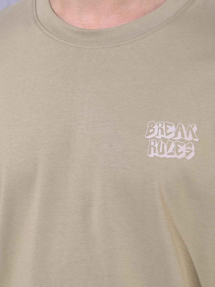 Green Graphic Print 100% Cotton Oversize T-Shirt