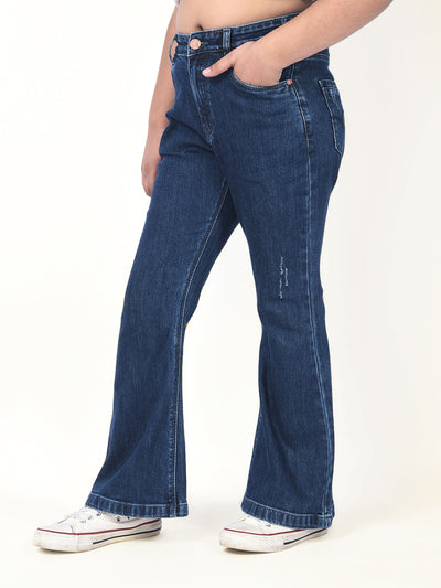 Tailored Edge Blue Bootcut Jeans