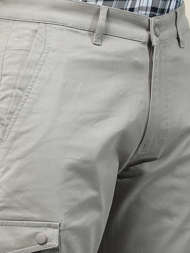 Chic Heather Grey Cargo Trousers