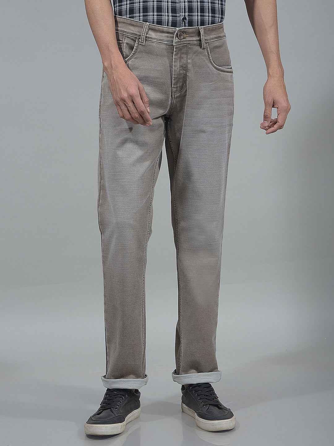 Ash Grey Casual Jeans