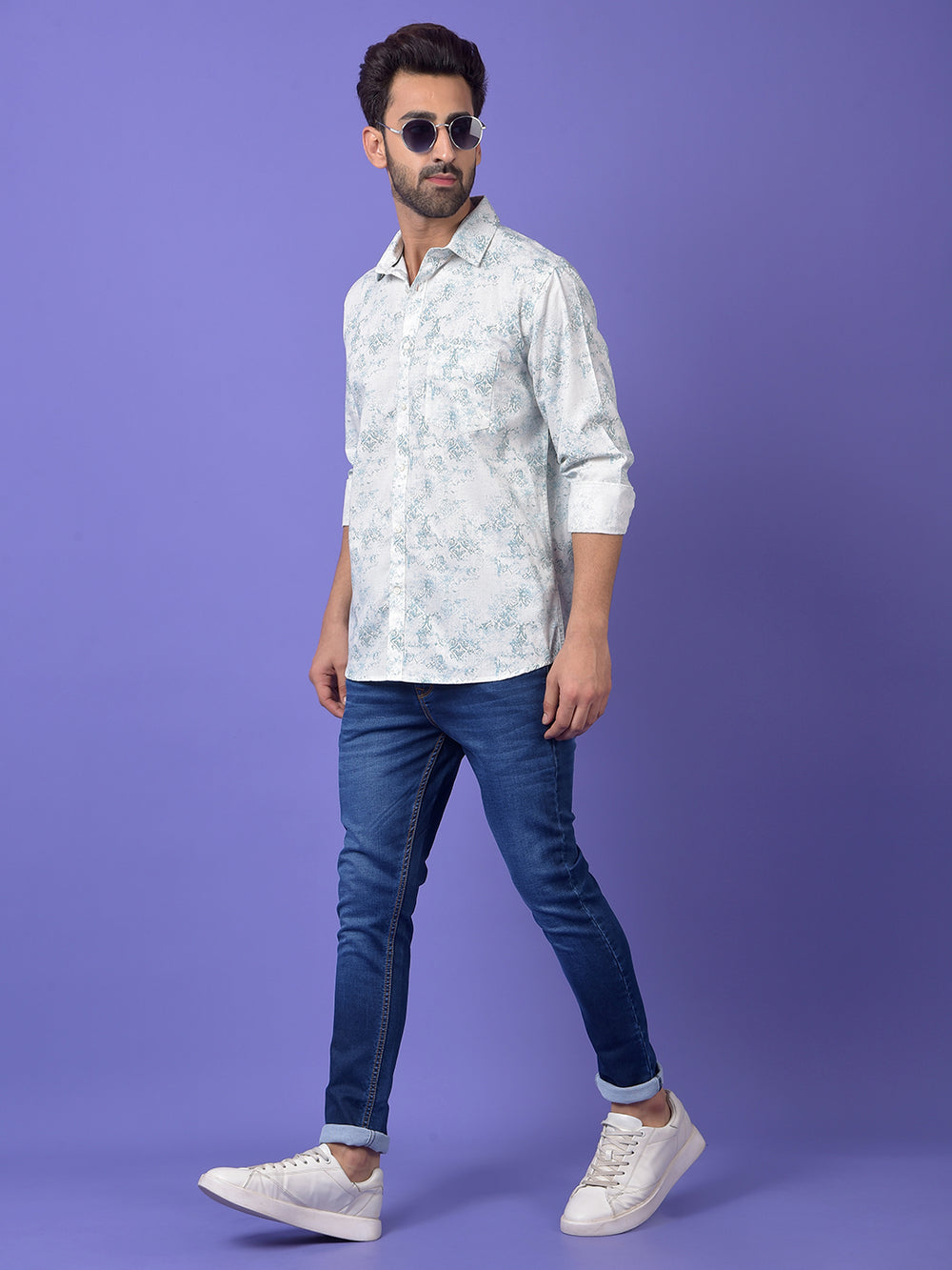 Green Printed Shirt
