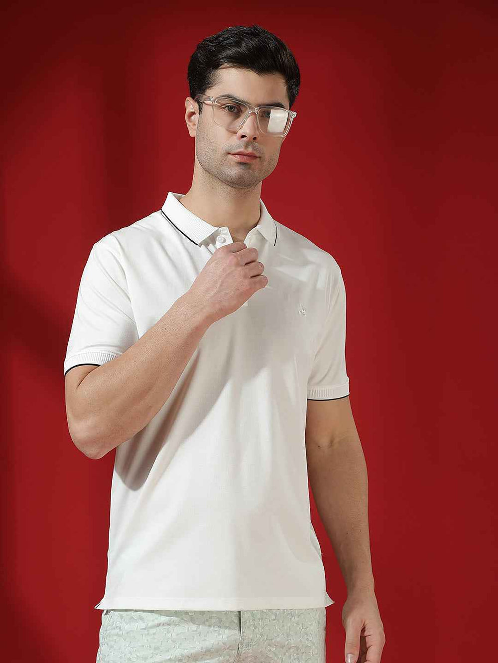 White Essential Polo T-Shirt