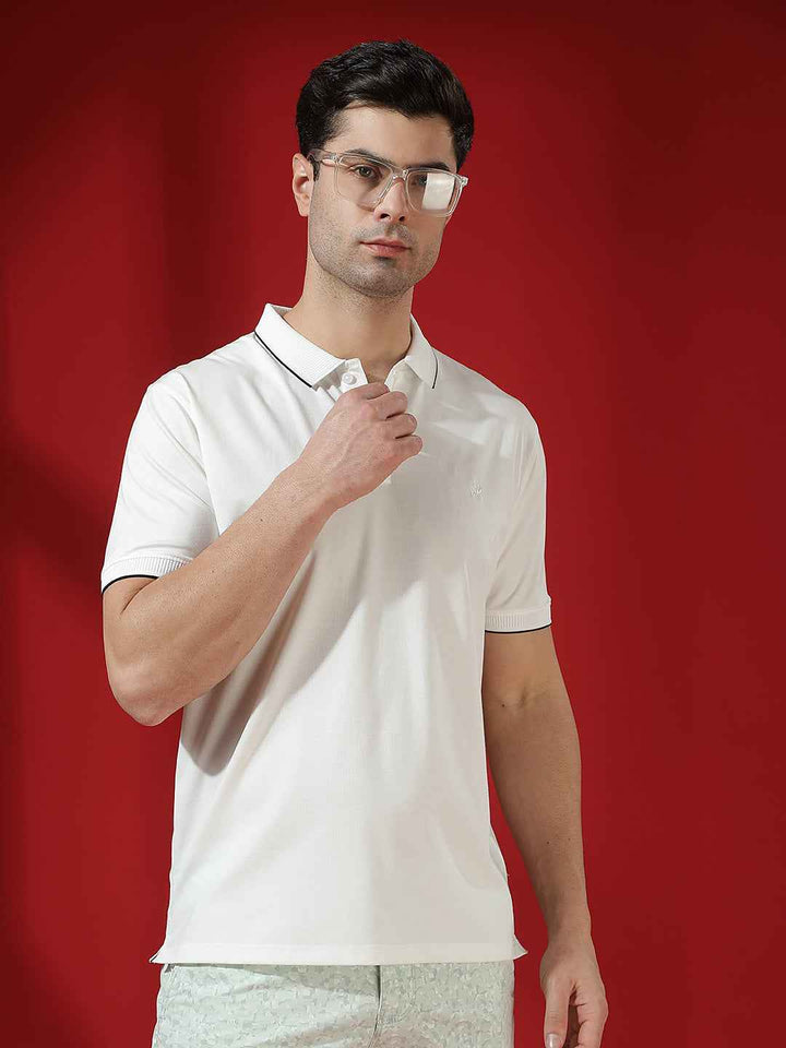 White Essential Polo T-Shirt