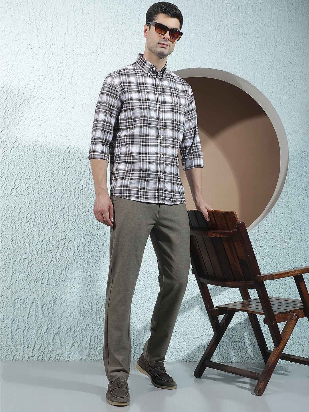 Brown Daily Wear Trousers