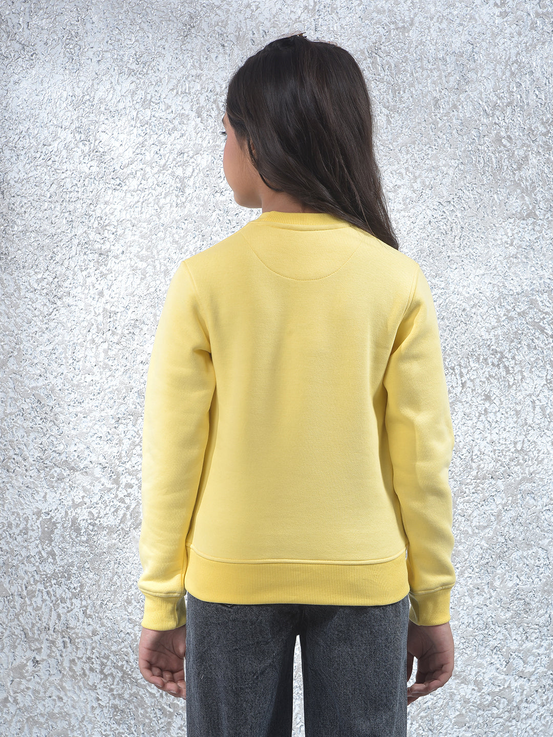 Yellow Knitted Sweatshirt