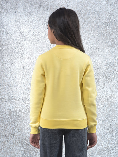 Yellow Knitted Sweatshirt