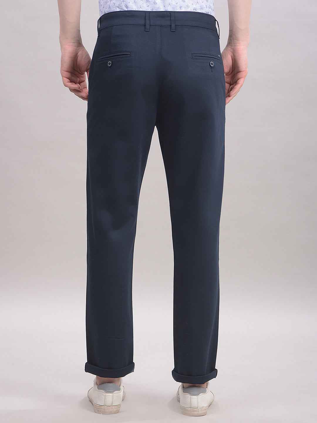Navy Blue Chinos Trousers