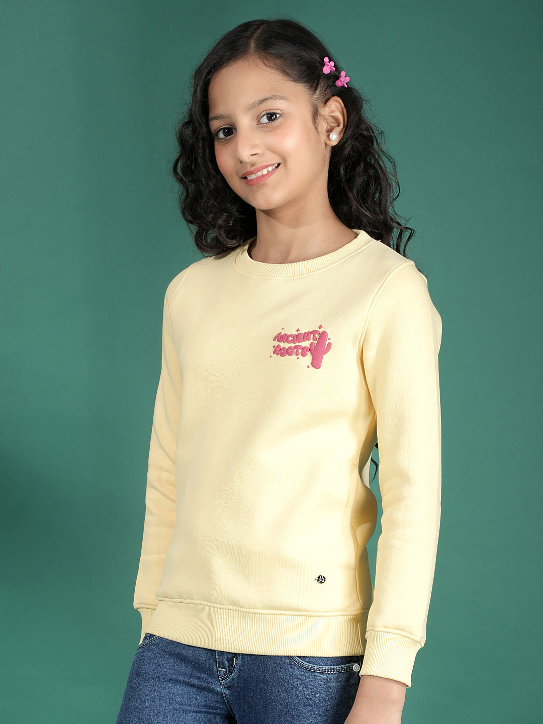 Yellow Knitted Sweatshirt