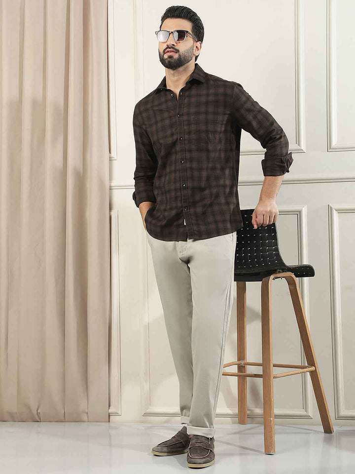 Beige Everyday Wear Trousers