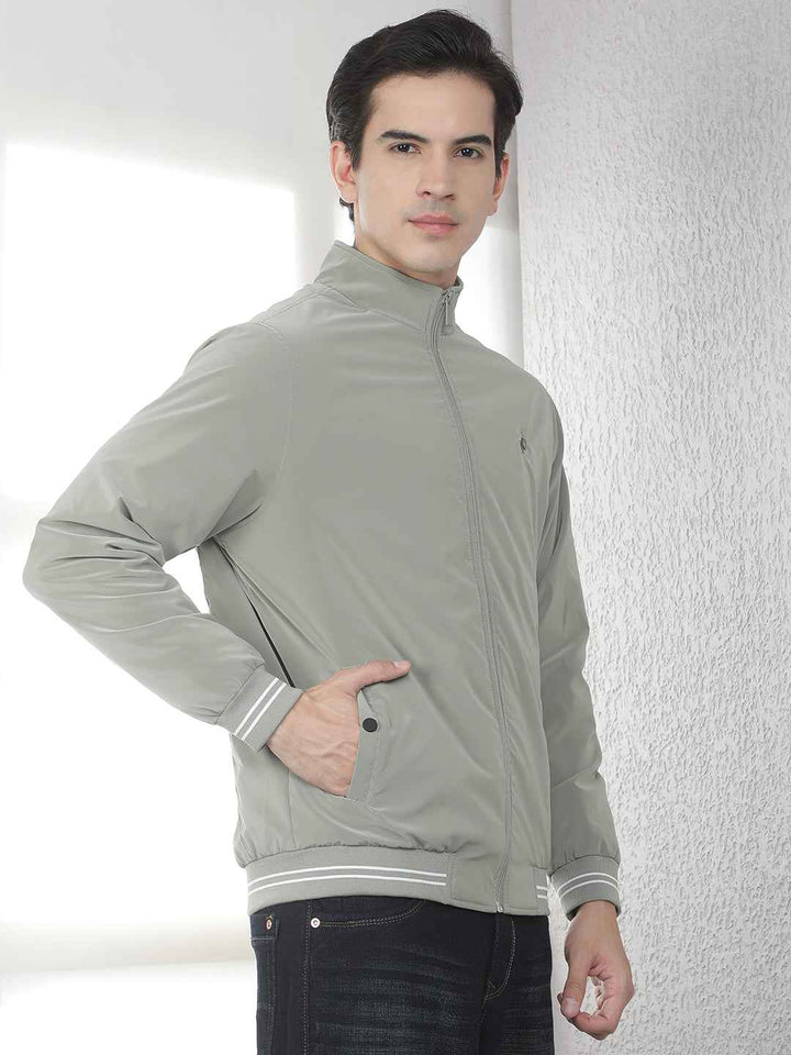 Signature Leaf Green Puffer Jacket