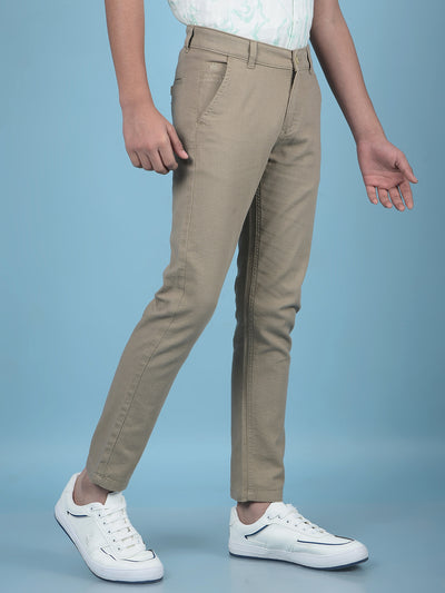 Khaki Printed Trousers