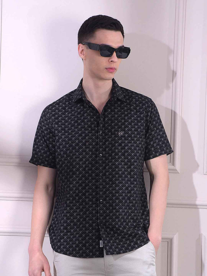 Black Printed Shirt