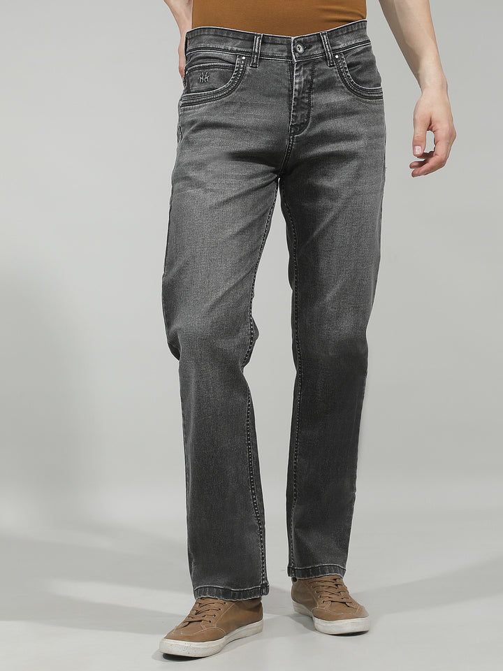 Refined Iron Grey Straight Jeans