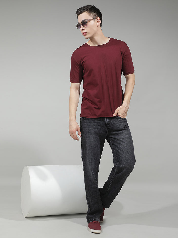 Grey 100% cotton Baggy Jeans