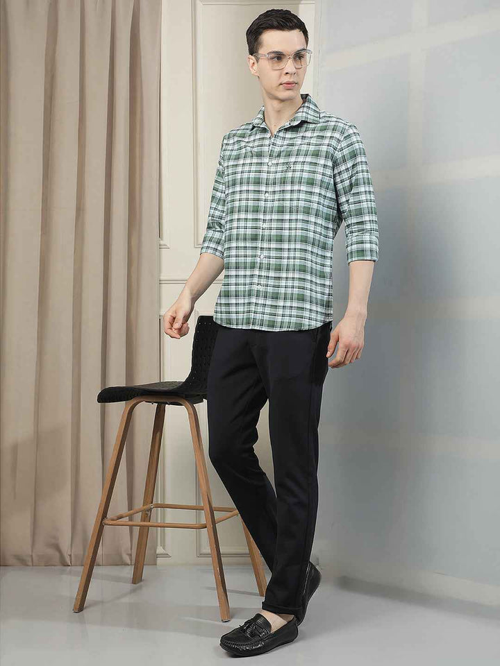 Navy Blue Knitted Trousers