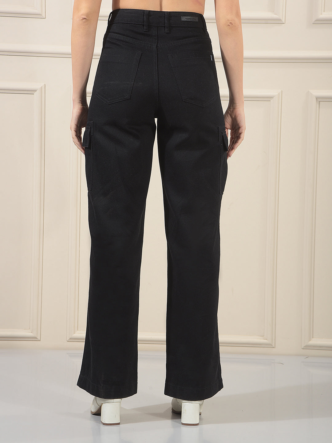 Essential Pitch Black Cargo Jeans