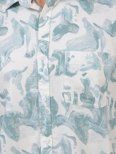 Green Printed Shirt