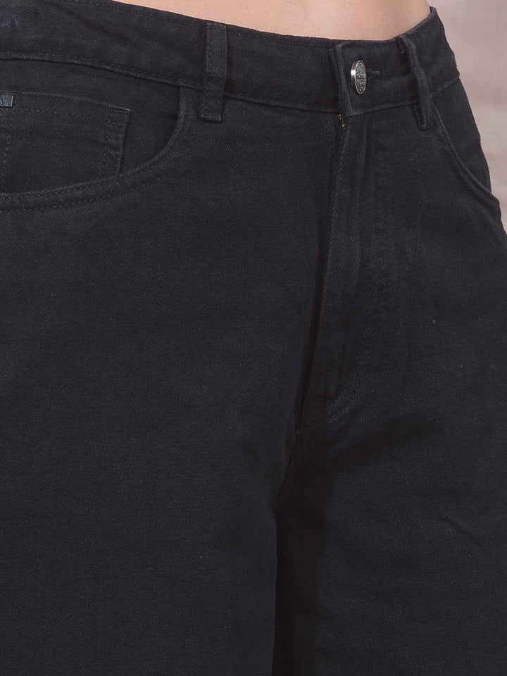 Black 100% Cotton Loose Fit Jeans