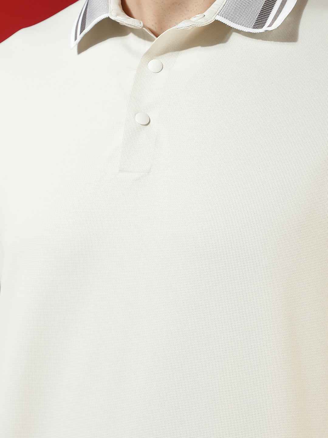 Cream Classic Polo T-Shirt