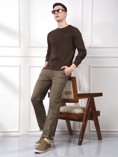 Snatched Brown 100% Cotton Sweatshirt