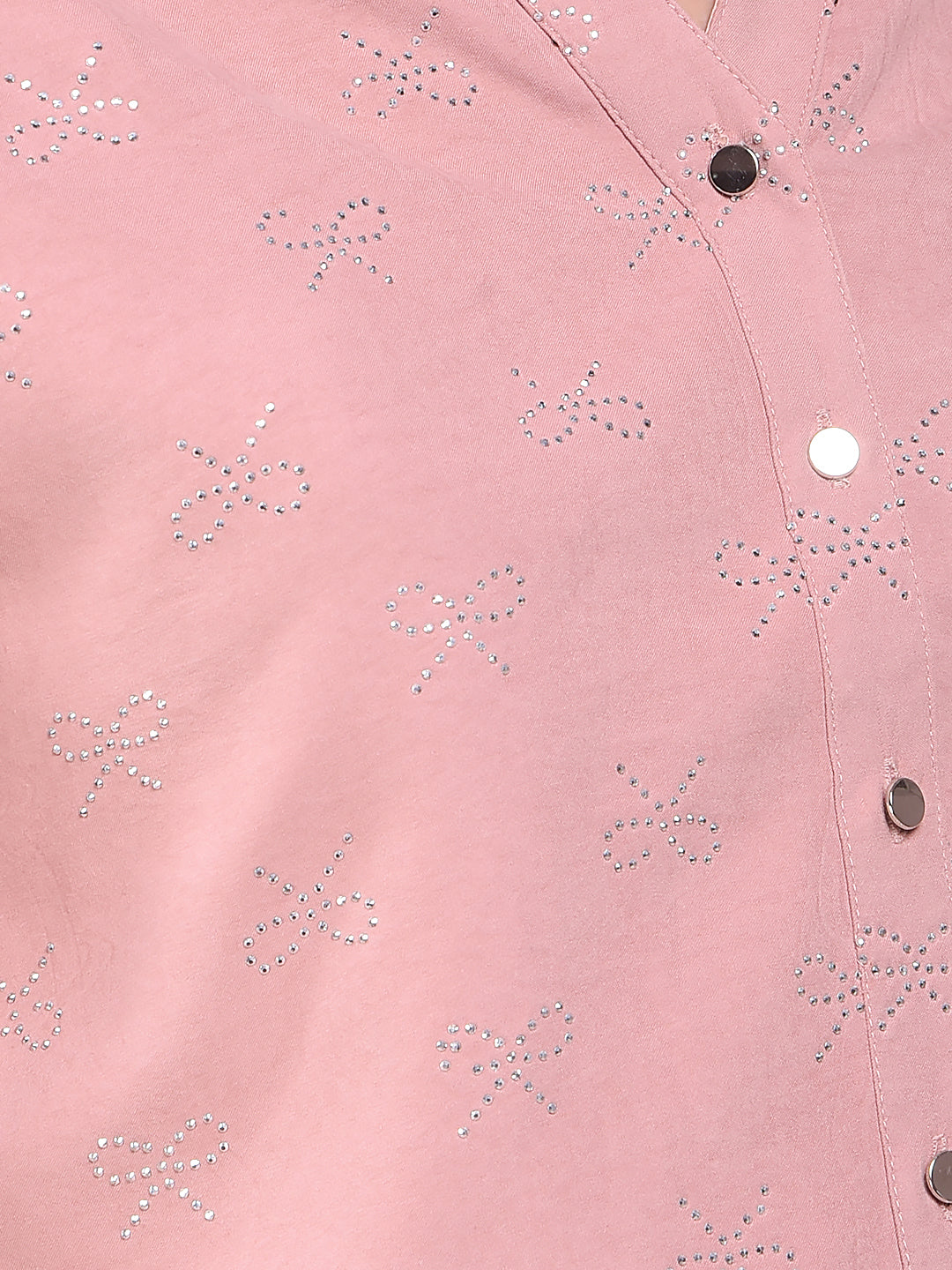 Pink Embellished Shirt