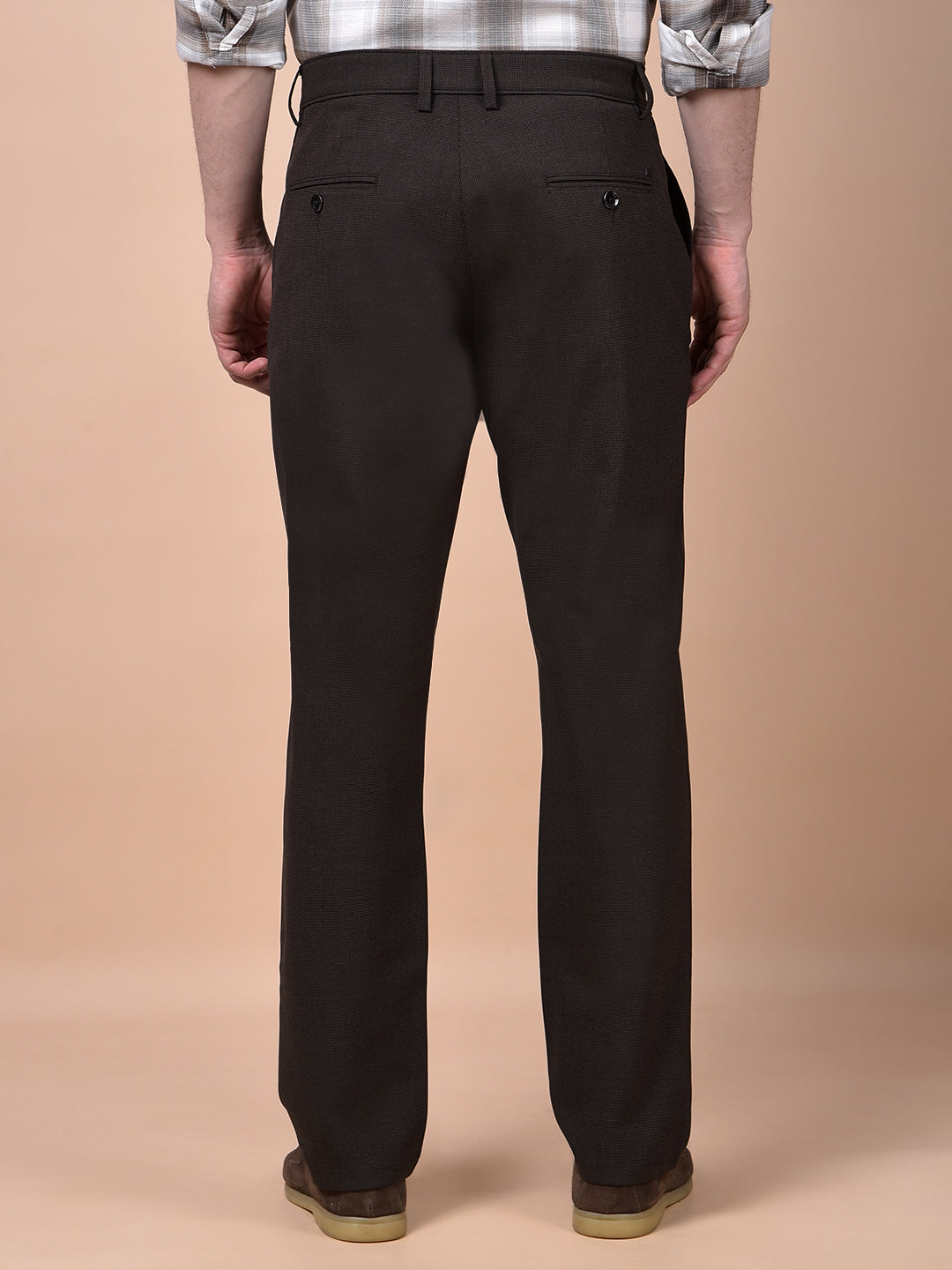 Modern Edgey Brown Trousers