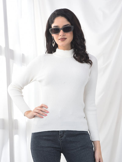 White Turtle Neck Sweater