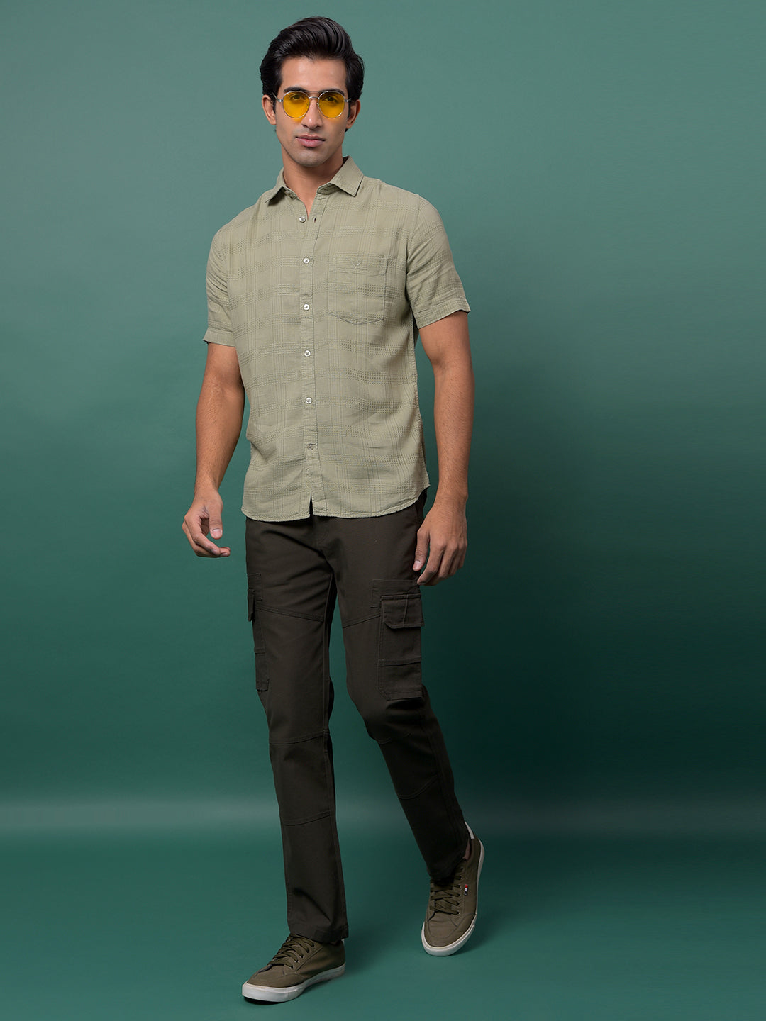 Olive Cargo Trousers