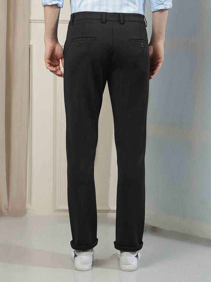 Black Classic Wear Knitted Trousers