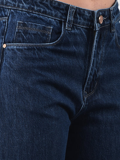 Blue Wide Leg 100% Cotton Jeans