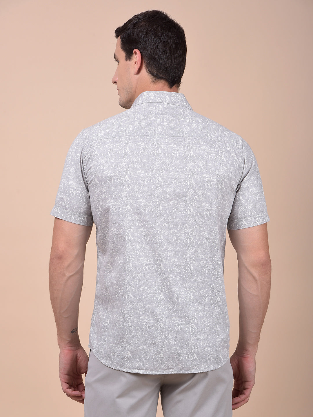 Iconic Grey Printed Shirt