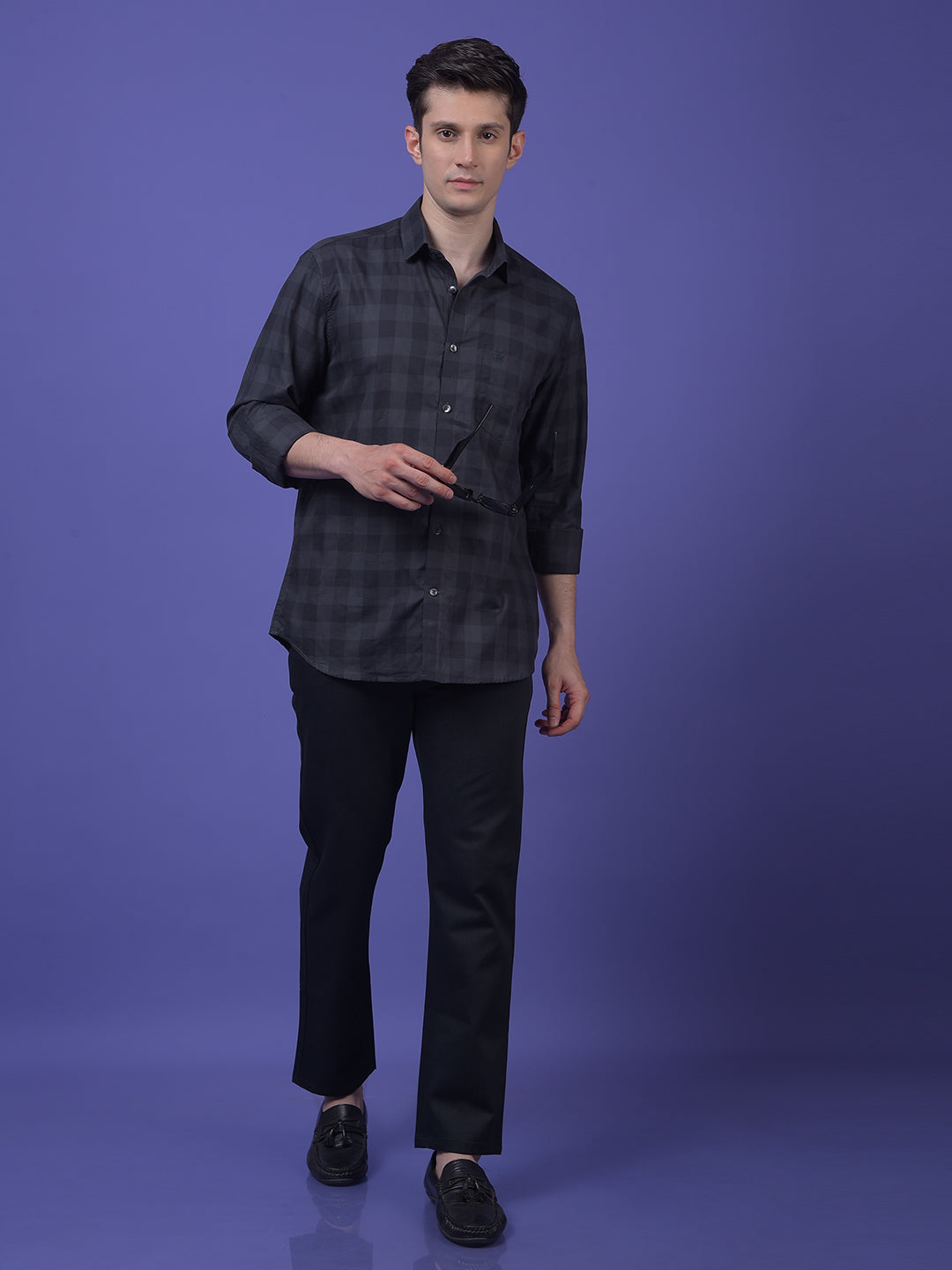 Black Printed Trousers