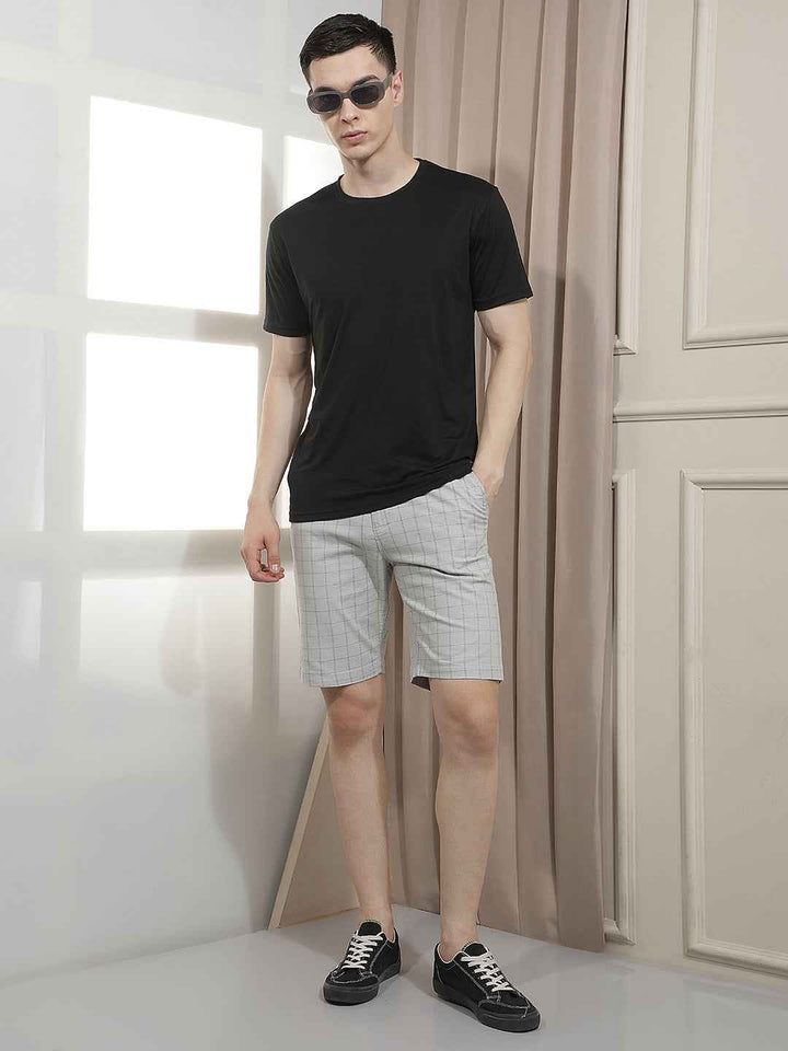 Urban Grey Checked Shorts