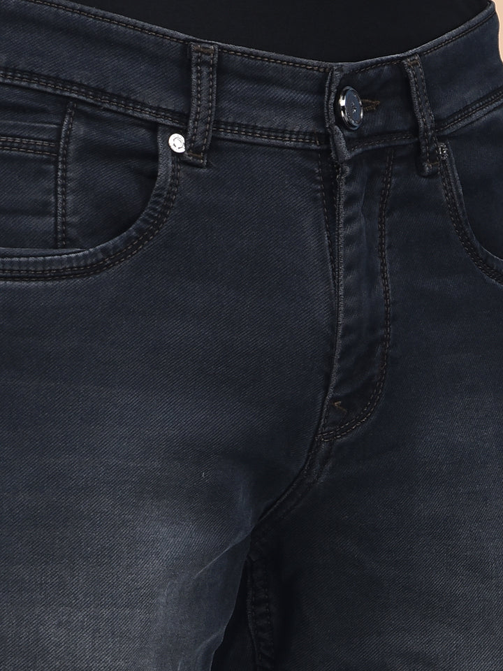 Sleek Silhouette Black Straight Jeans