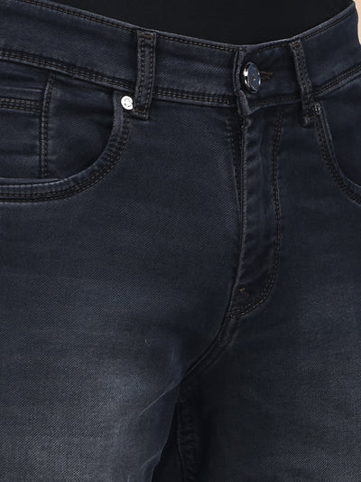 Sleek Silhouette Black Straight Jeans