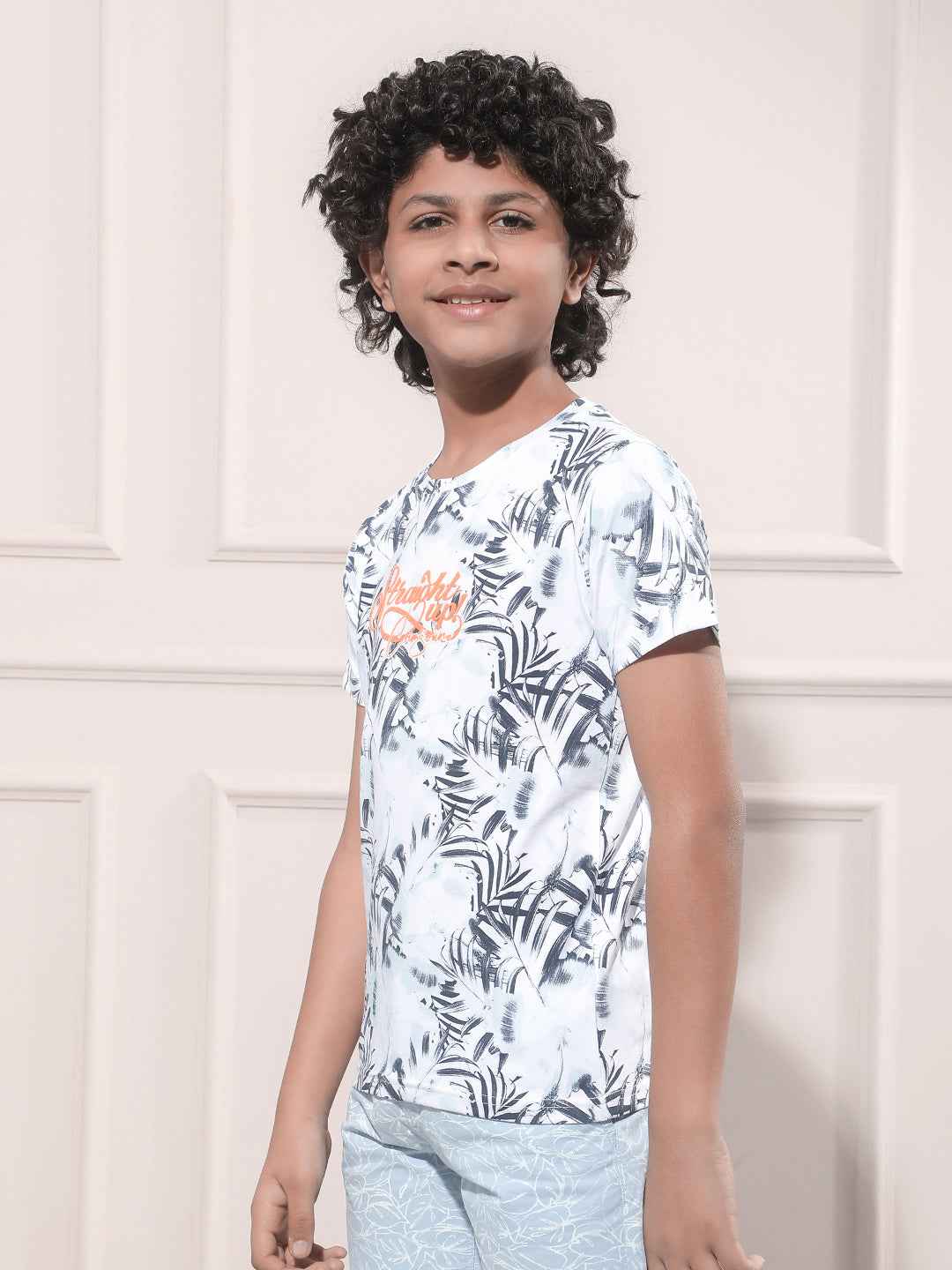 Blue Graphic Print T-Shirt